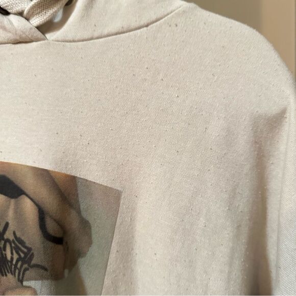 Ariana Grande Tan Oversized Hoodie Thank You Next - Picture 5 of 11
